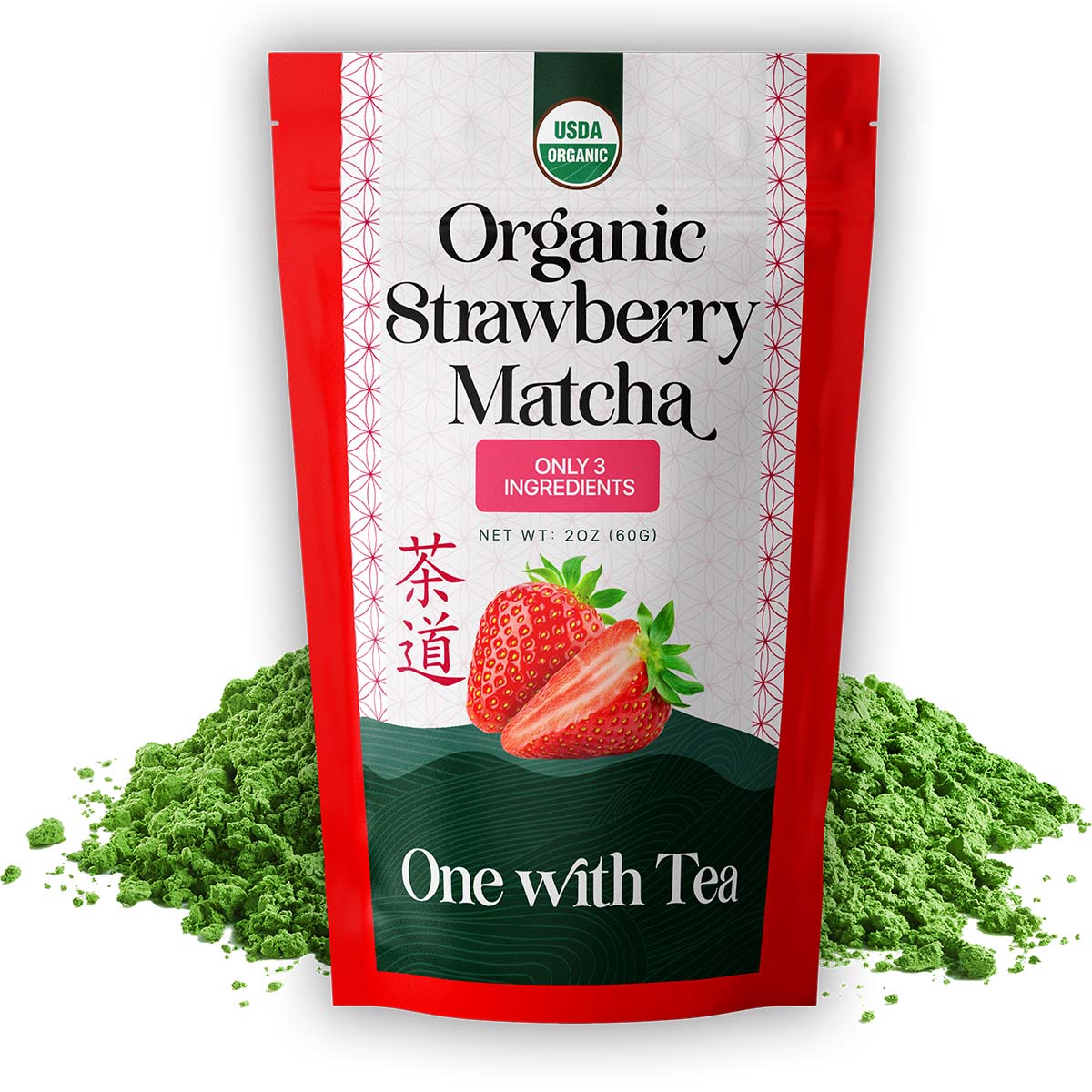Organic Strawberry Ceremonial Matcha - USDA ORGANIC