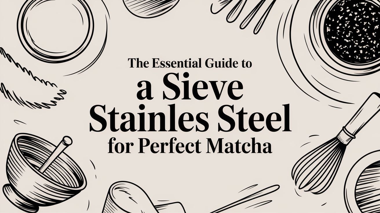 The Essential Guide to a Sieve Stainless Steel for Perfect Matcha
